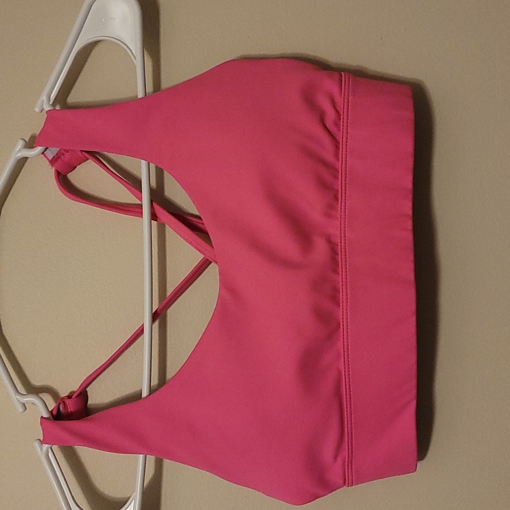 ZYIA Active Light & Tight Sports Bra Size Small Hot Pink